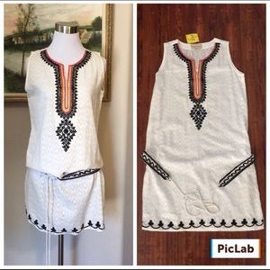 Aseesa Boho Aztec Print Belted Dress or Tunic